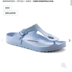 Birkenstocks: Gizeh Dusty Blue